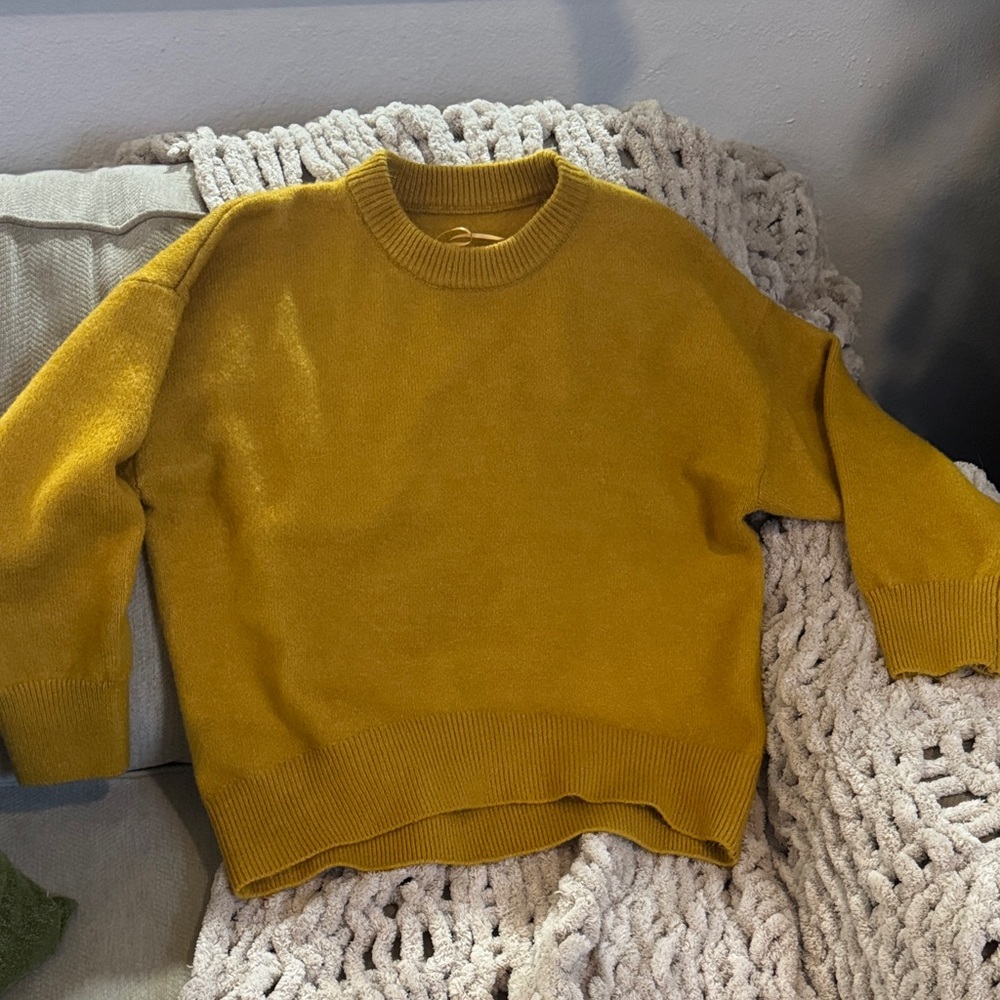 Cozy Mustard Yellow Sweater